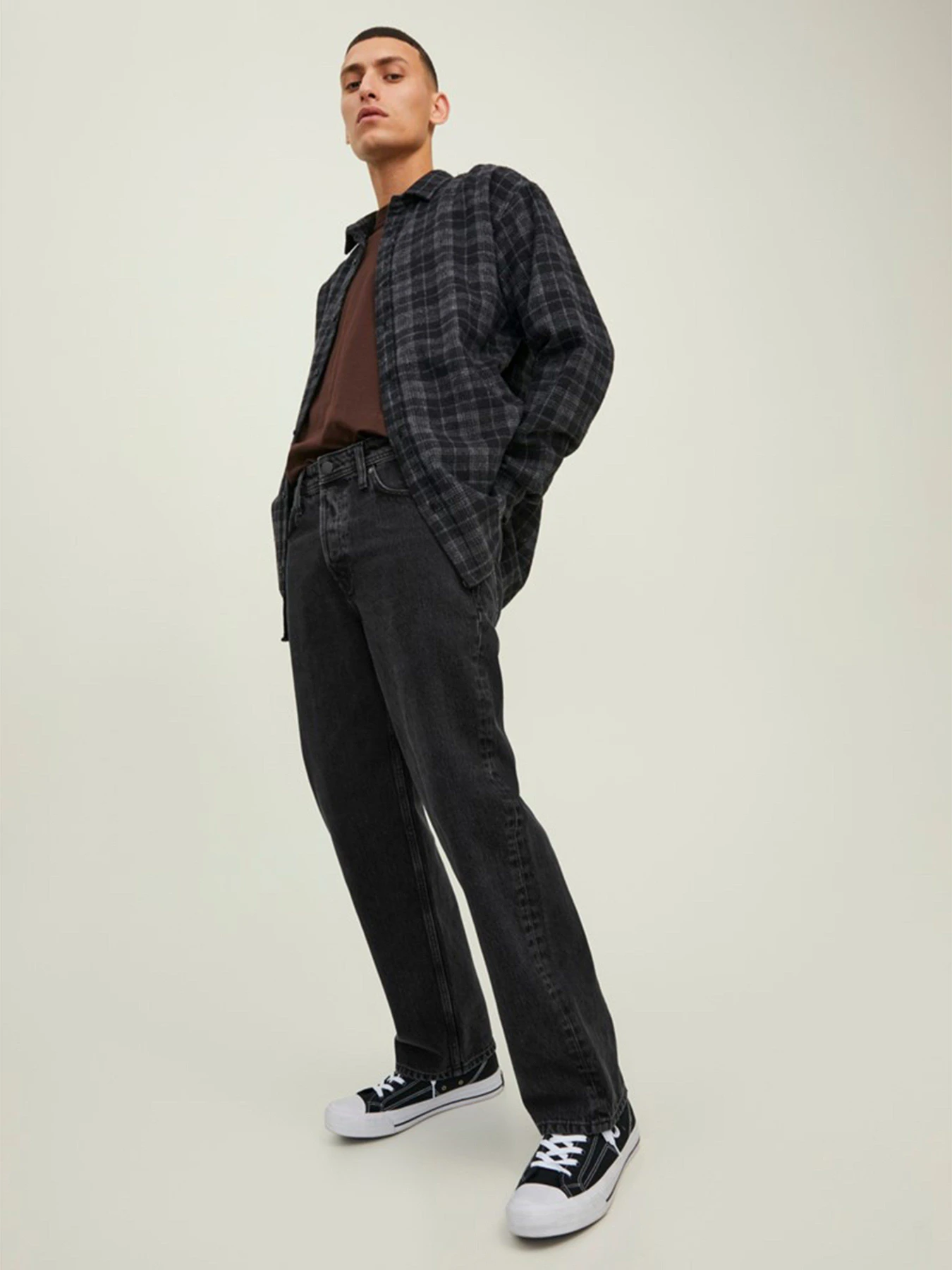 Джинсы JACK & JONES модель 12216879_Black Denim Джинсы JACK & JONES модель 12216879_Black Denim Фото