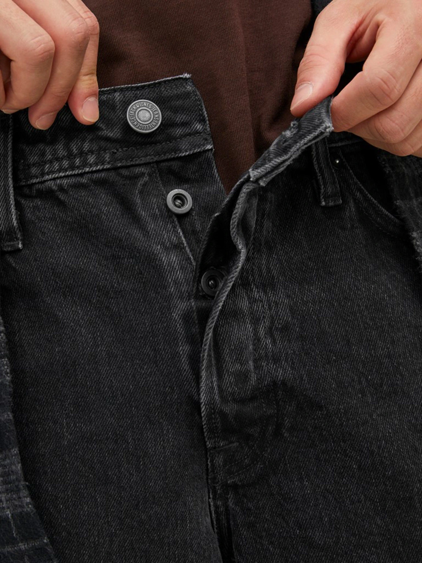 Джинсы JACK & JONES модель 12216879_Black Denim Джинсы JACK & JONES модель 12216879_Black Denim Фото