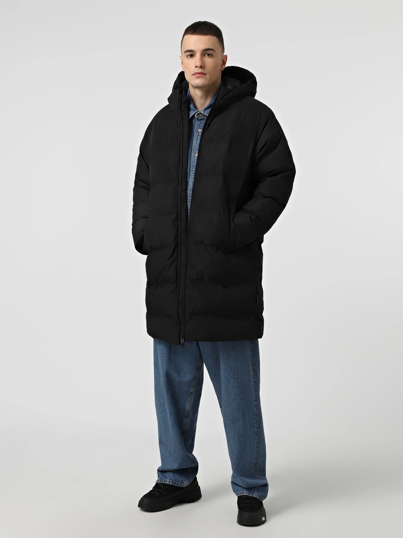 Куртки и дубленки JACK & JONES SOHO LONG PUFFER модель 12289051_Black Фото