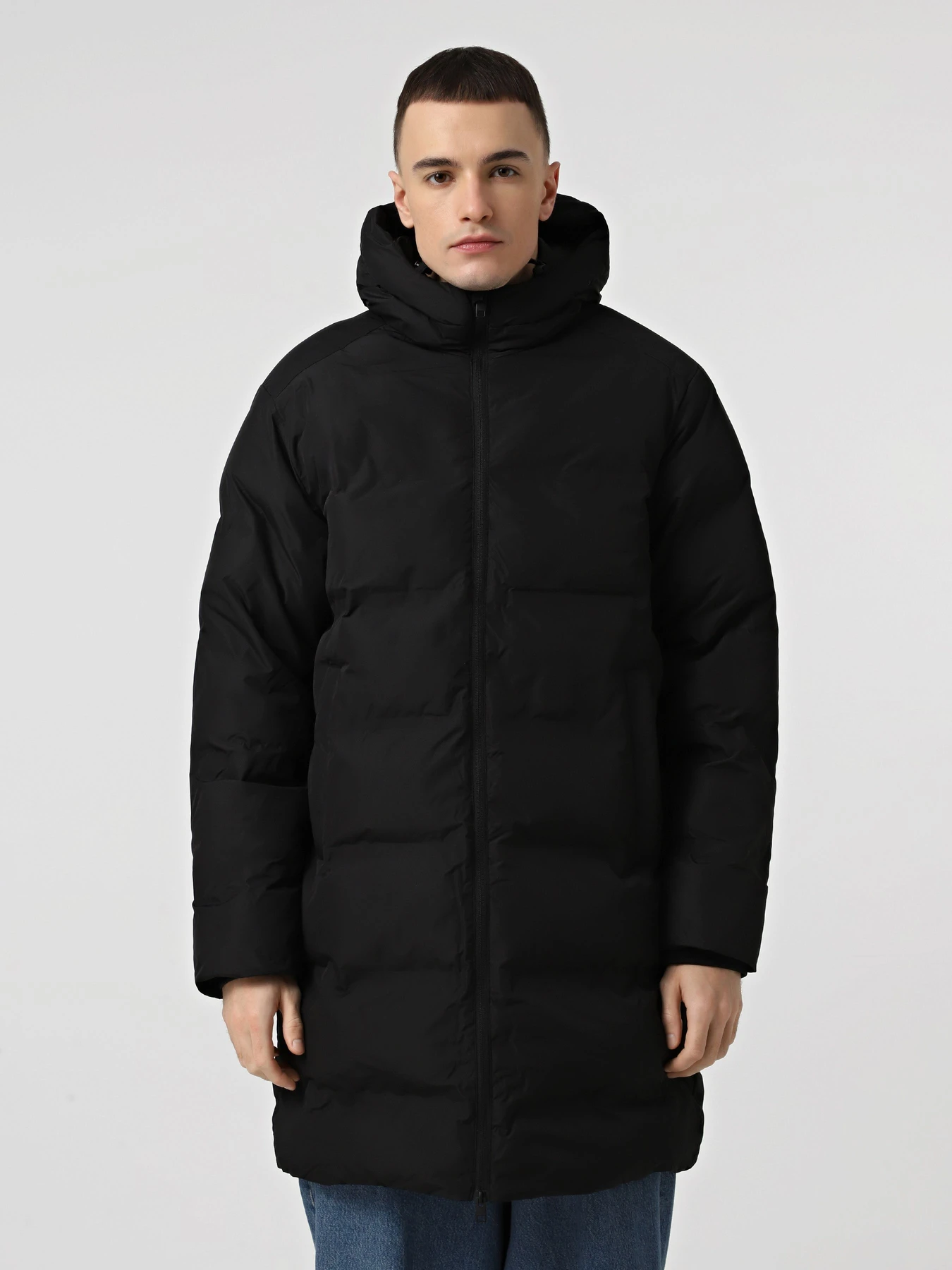 Куртки и дубленки JACK & JONES SOHO LONG PUFFER модель 12289051_Black Фото