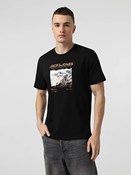 Футболки и поло JACK & JONES BOOST TEE модель 12284423_Black Фото