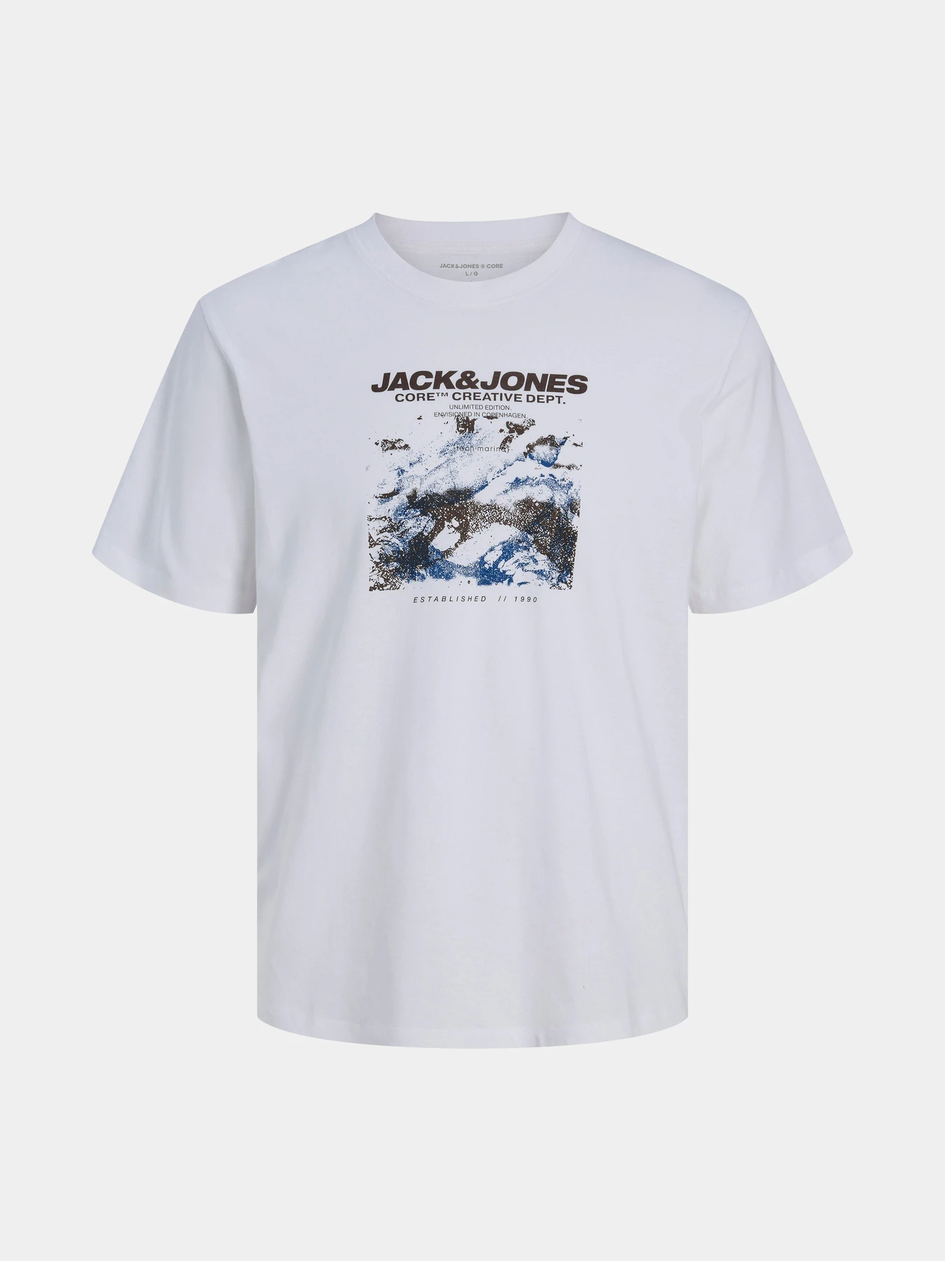 Футболки и поло JACK & JONES BOOST TEE модель 12284423_Bright White Футболки и поло JACK & JONES BOOST TEE модель 12284423_Bright White Фото
