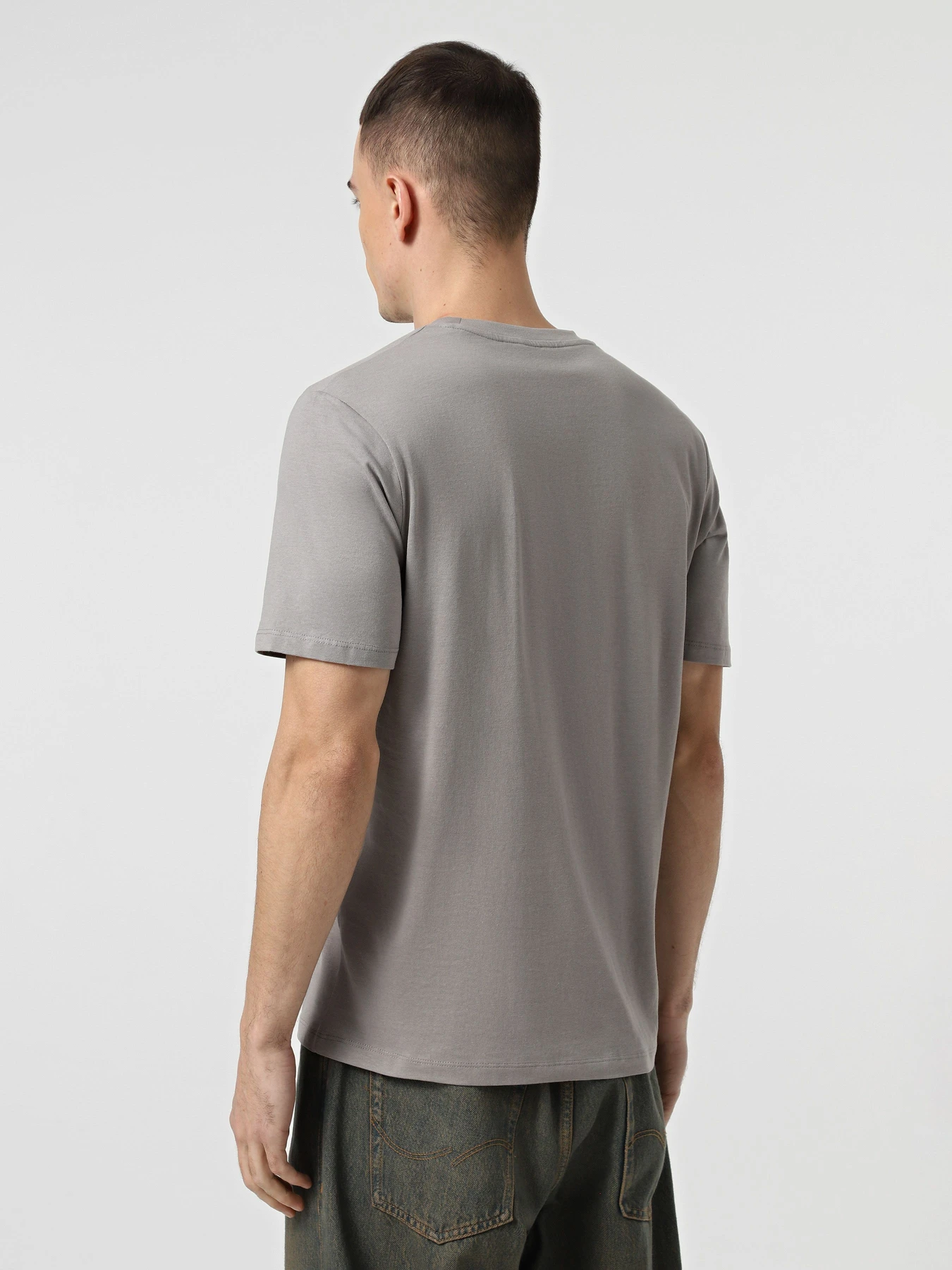 Футболки і поло JACK & JONES BOOST TEE модель 12284423_Gray Flannel Фото