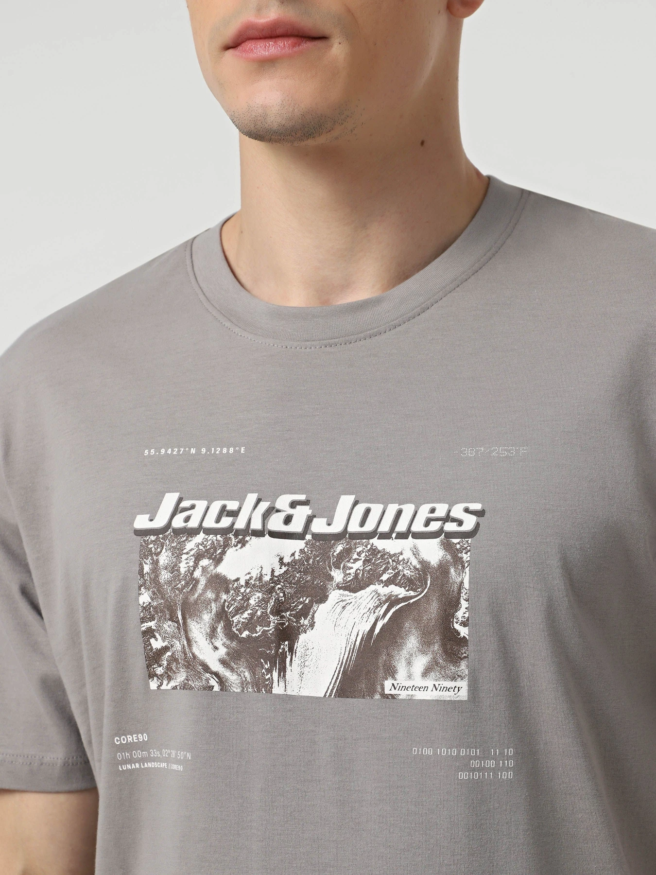 Футболки і поло JACK & JONES BOOST TEE модель 12284423_Gray Flannel Фото