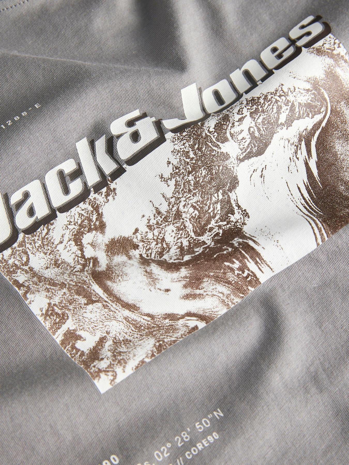 Футболки і поло JACK & JONES BOOST TEE модель 12284423_Gray Flannel Фото