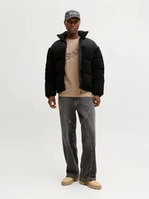 Куртки та дублянки JACK & JONES FLARE TEDDY PUFFER JACKET модель 12286050_Black Фото