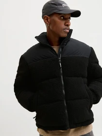 Куртки та дублянки JACK & JONES FLARE TEDDY PUFFER JACKET модель 12286050_Black Фото