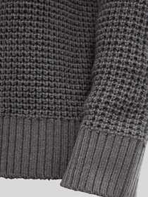 Свитры и кардиганы JACK & JONES GLOBAL KNIT CREW NECK модель 12287594_Asphalt Фото