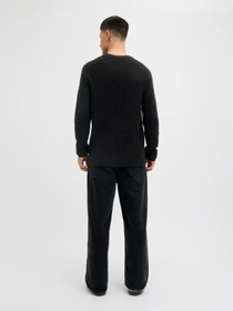 Свитры и кардиганы JACK & JONES GLOBAL KNIT CREW NECK модель 12287594_Black Фото