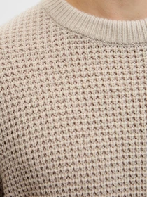 Свитры и кардиганы JACK & JONES GLOBAL KNIT CREW NECK модель 12287594_Moonbeam Фото
