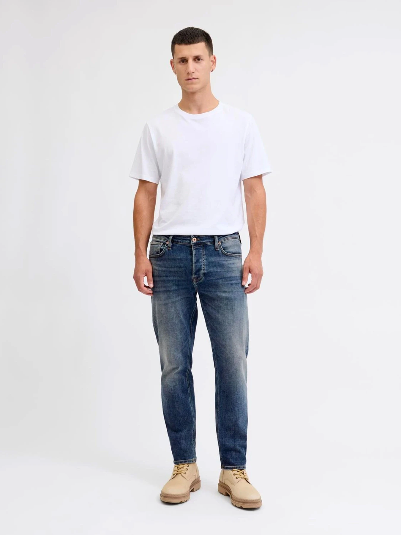 Джинсы JACK & JONES MIKE COOPER модель 12287751_Blue Denim MID BLUE Джинсы JACK & JONES MIKE COOPER модель 12287751_Blue Denim MID BLUE Фото