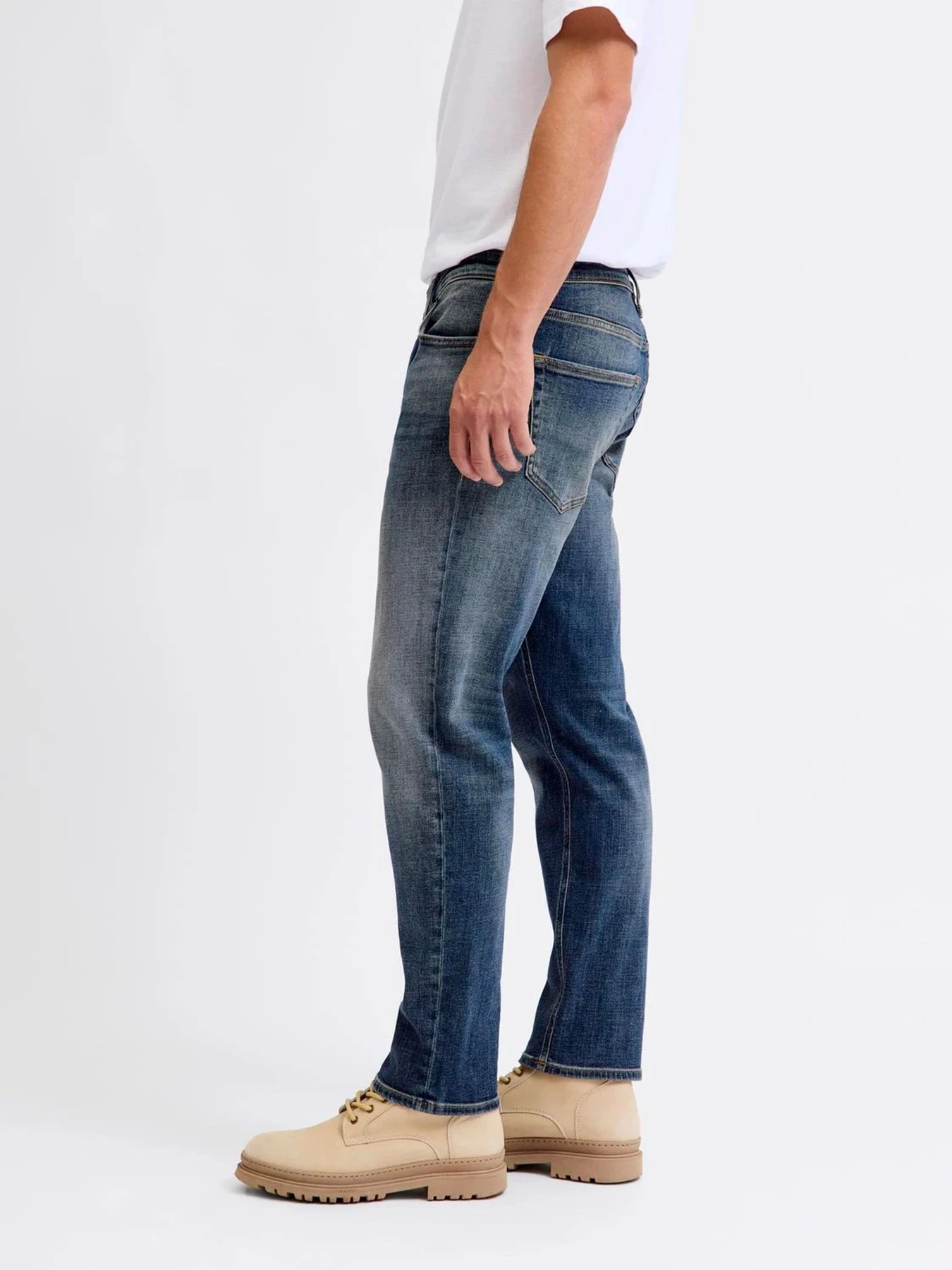 Джинсы JACK & JONES MIKE COOPER модель 12287751_Blue Denim MID BLUE Джинсы JACK & JONES MIKE COOPER модель 12287751_Blue Denim MID BLUE Фото