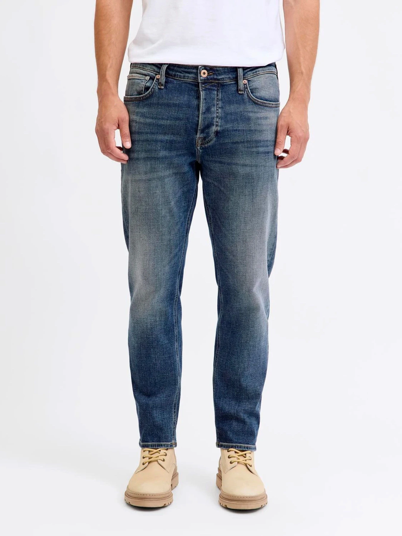 Джинсы JACK & JONES MIKE COOPER модель 12287751_Blue Denim MID BLUE Джинсы JACK & JONES MIKE COOPER модель 12287751_Blue Denim MID BLUE Фото
