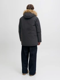 Куртки и дубленки JACK & JONES CAMP FAUX FUR PARKA модель 12279267_Black Фото