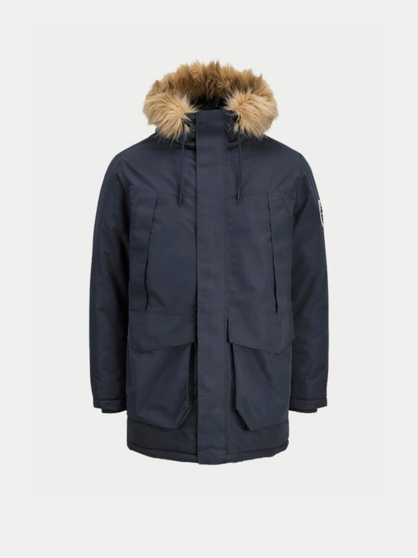 Куртки и дубленки JACK & JONES CAMP FAUX FUR PARKA модель 12279267_Dark Navy TIPPING Куртки и дубленки JACK & JONES CAMP FAUX FUR PARKA модель 12279267_Dark Navy TIPPING Фото