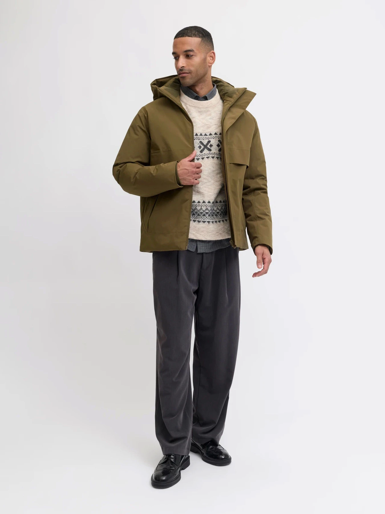 Куртки та дублянки JACK & JONES MOON JACKET модель 12280905_Beech Фото