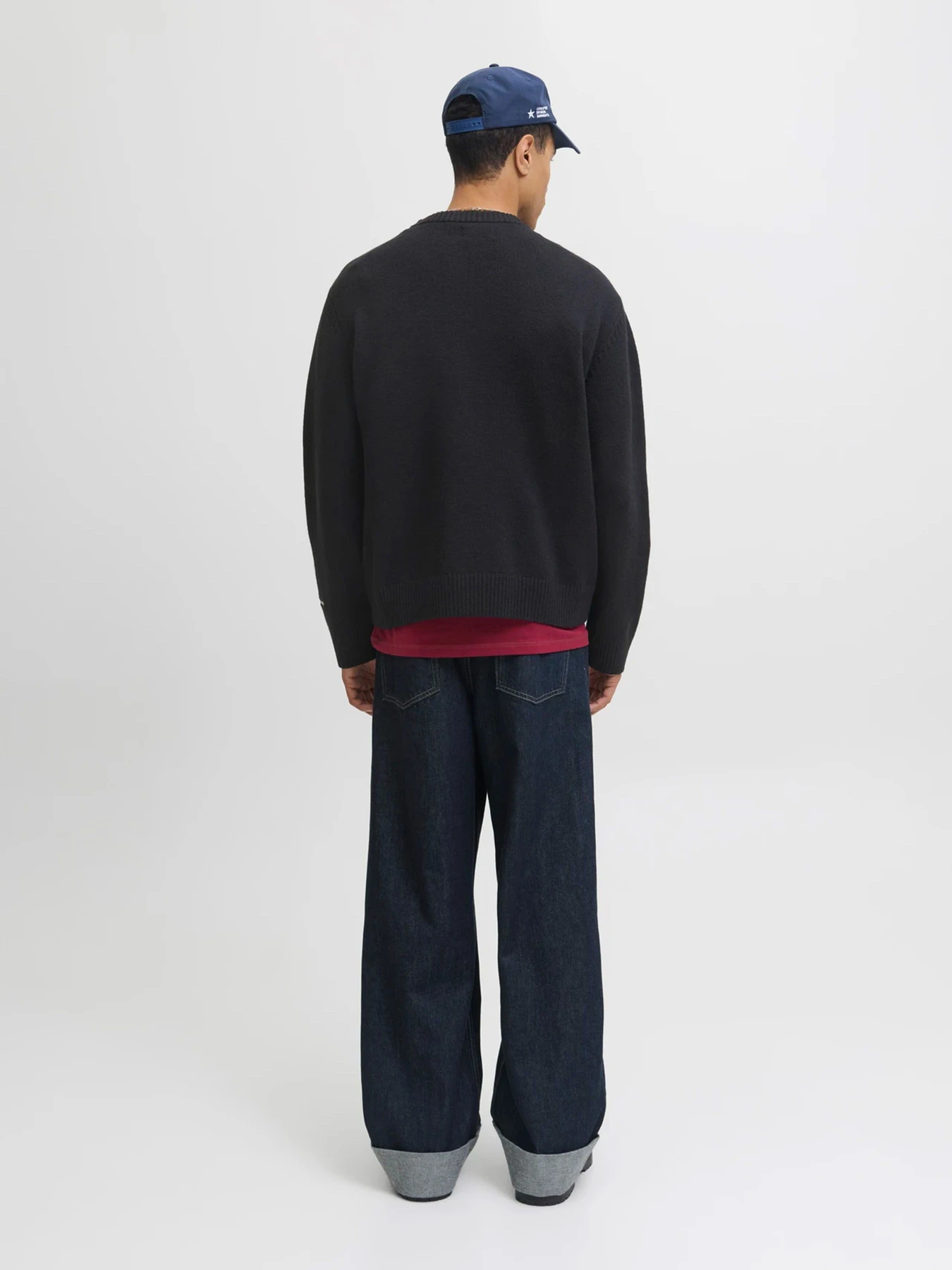 Свитры и кардиганы JACK & JONES NORREBRO KNIT CREW NECK модель 12282728_Black Свитры и кардиганы JACK & JONES NORREBRO KNIT CREW NECK модель 12282728_Black Фото
