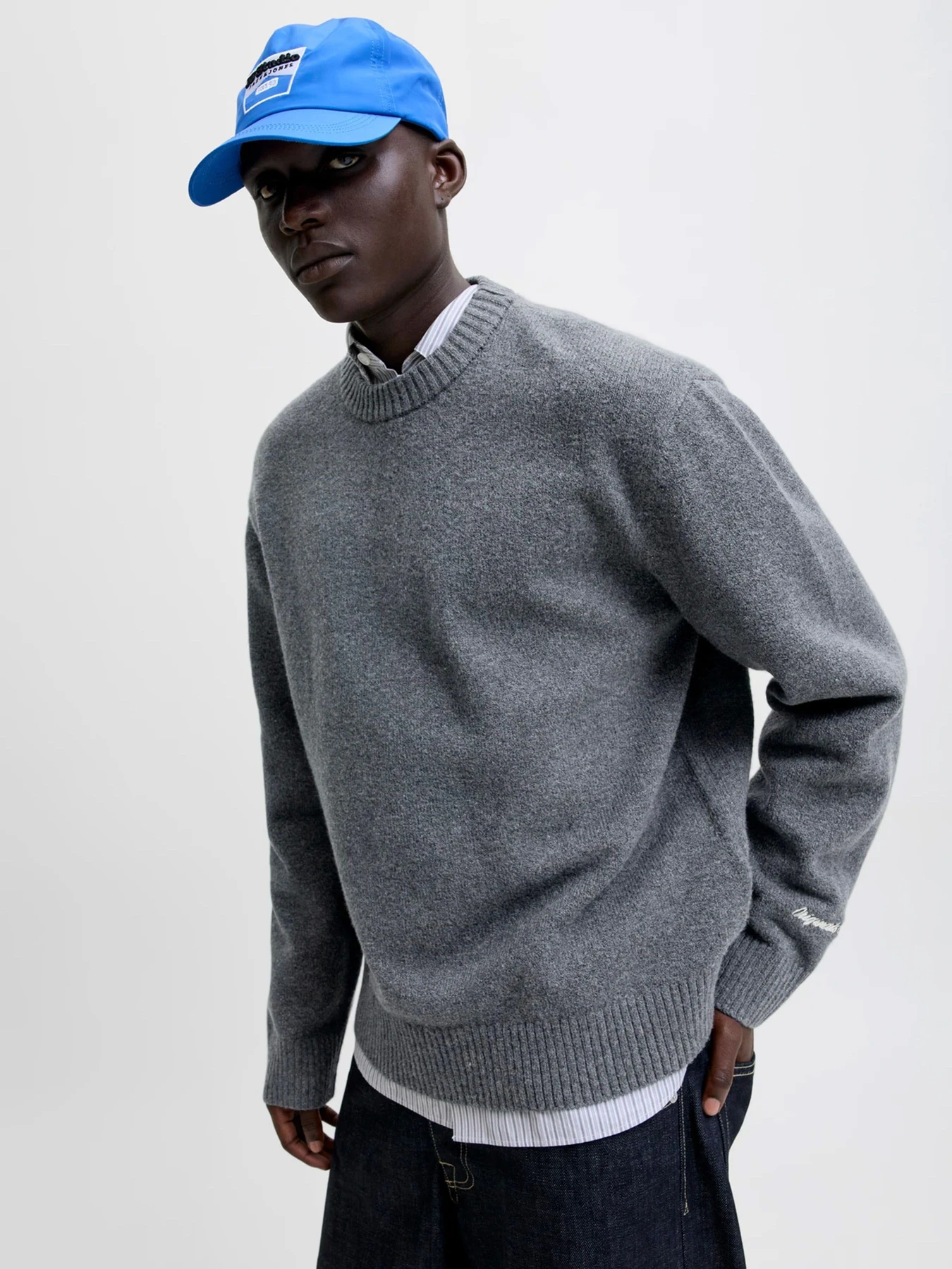 Свитры и кардиганы JACK & JONES NORREBRO KNIT CREW NECK модель 12282728_Dark Grey Melange Свитры и кардиганы JACK & JONES NORREBRO KNIT CREW NECK модель 12282728_Dark Grey Melange Фото