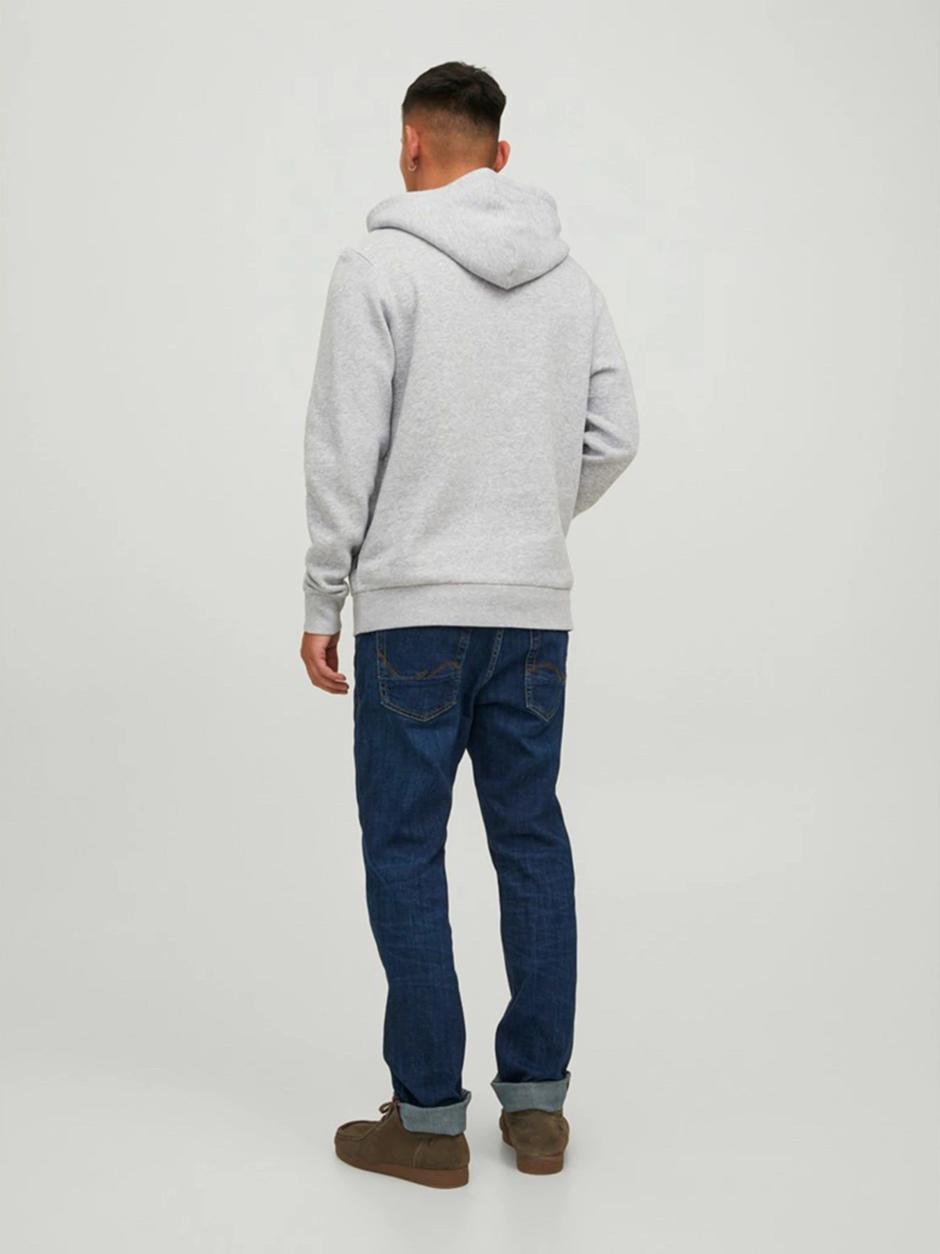 Худі та світшоти JACK & JONES модель 12210824_Light Grey Melange Худі та світшоти JACK & JONES модель 12210824_Light Grey Melange Фото