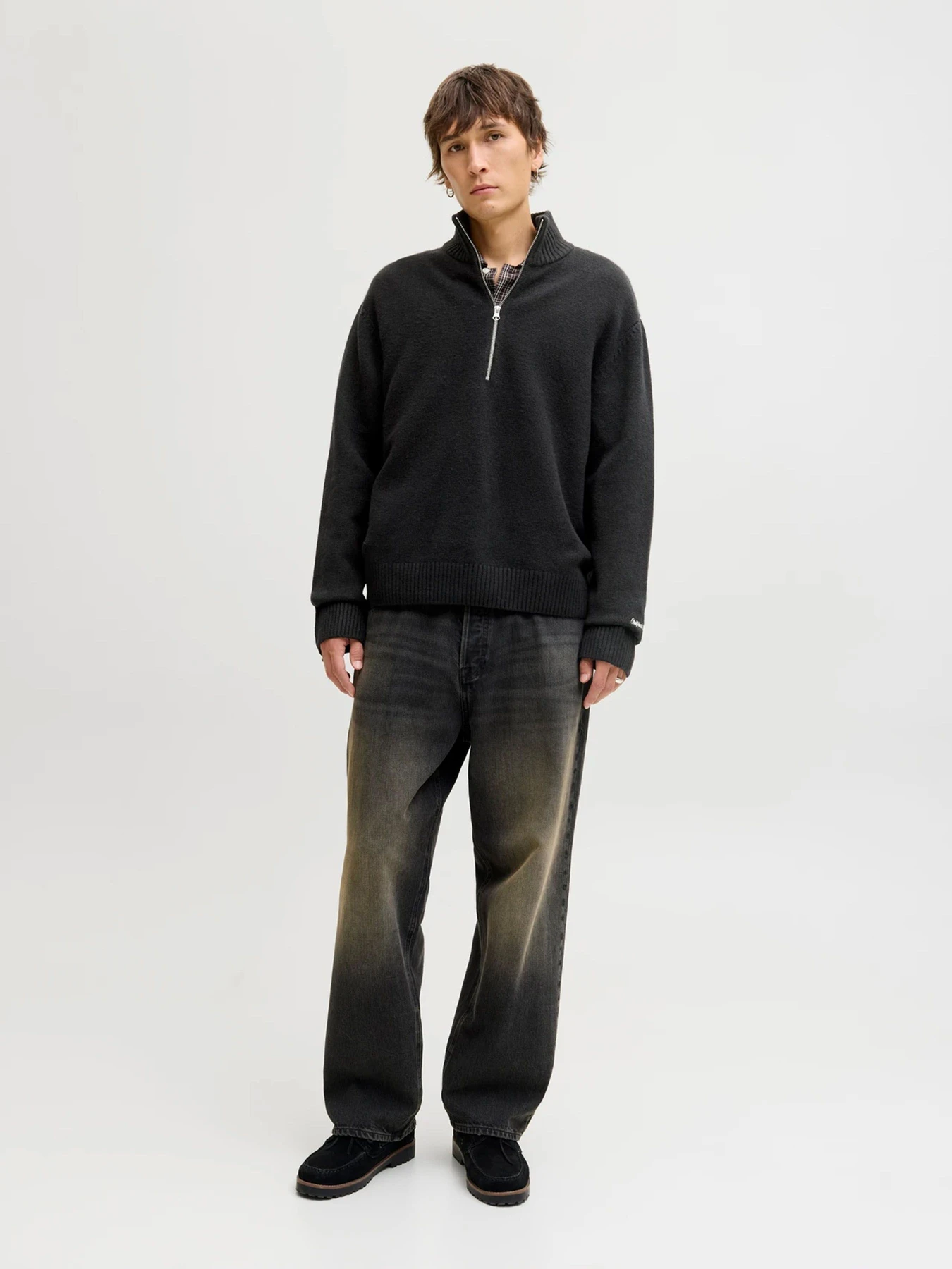 Свитры и кардиганы JACK & JONES NORREBRO KNIT HALF ZIP модель 12282749_Black Свитры и кардиганы JACK & JONES NORREBRO KNIT HALF ZIP модель 12282749_Black Фото