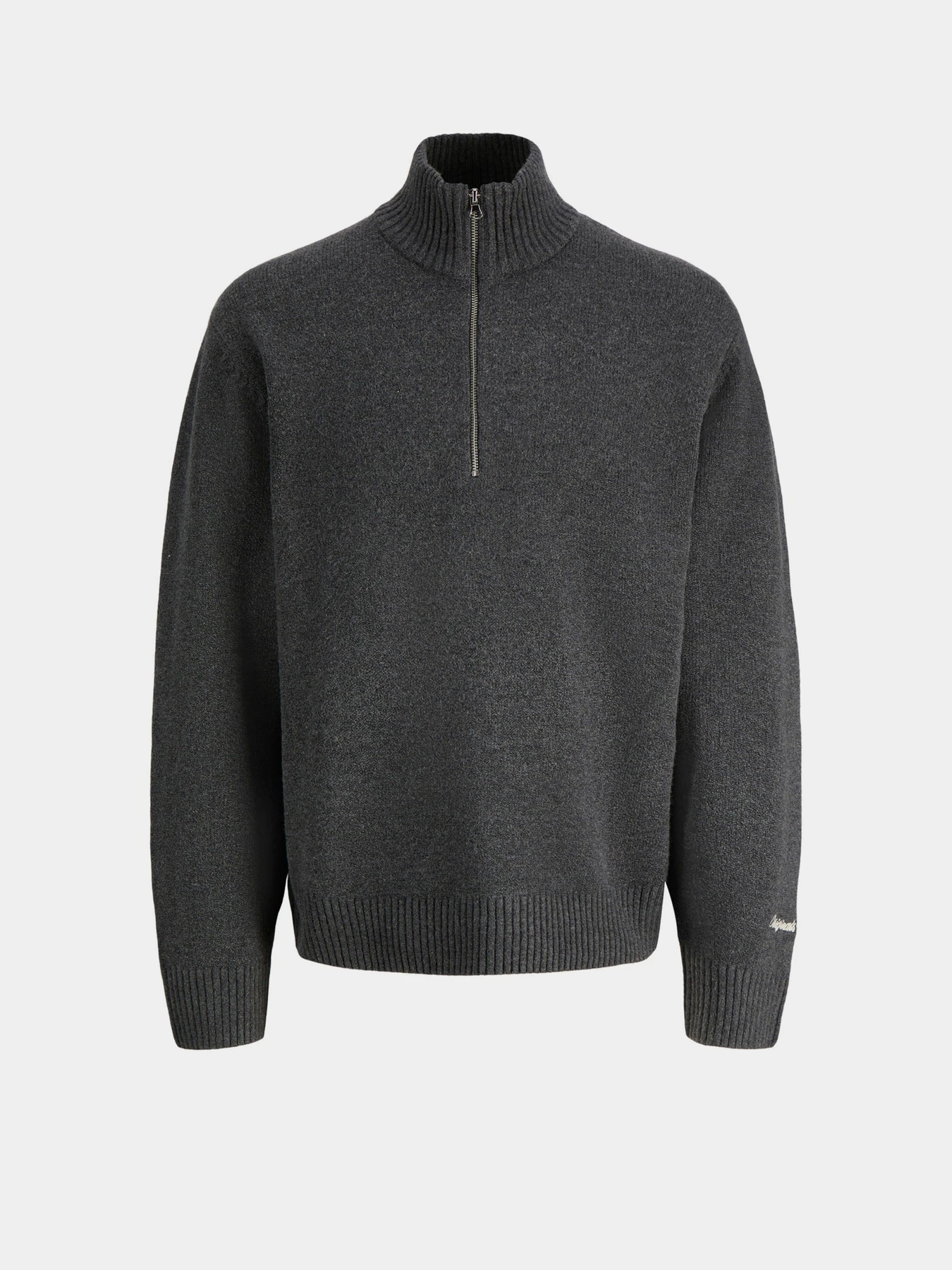 Свитры и кардиганы JACK & JONES NORREBRO KNIT HALF ZIP модель 12282749_Dark Grey Melange Свитры и кардиганы JACK & JONES NORREBRO KNIT HALF ZIP модель 12282749_Dark Grey Melange Фото