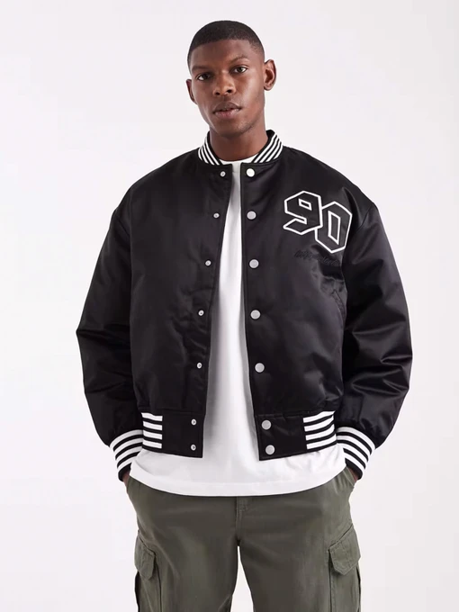 Куртки и дубленки JACK & JONES MEADOWS BOMBER модель 12282953_Black Фото
