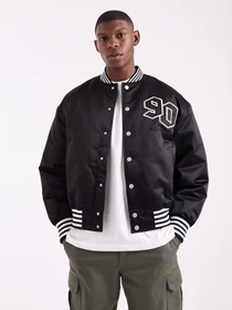 Куртки и дубленки JACK & JONES MEADOWS BOMBER модель 12282953_Black Фото