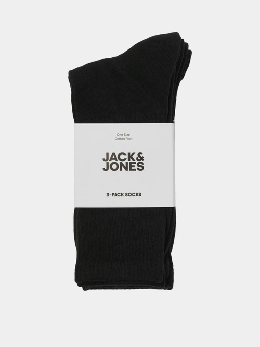 JACK & JONES CHARLES TENNIS SOCK Набір шкарпеток колір чорний фото 2