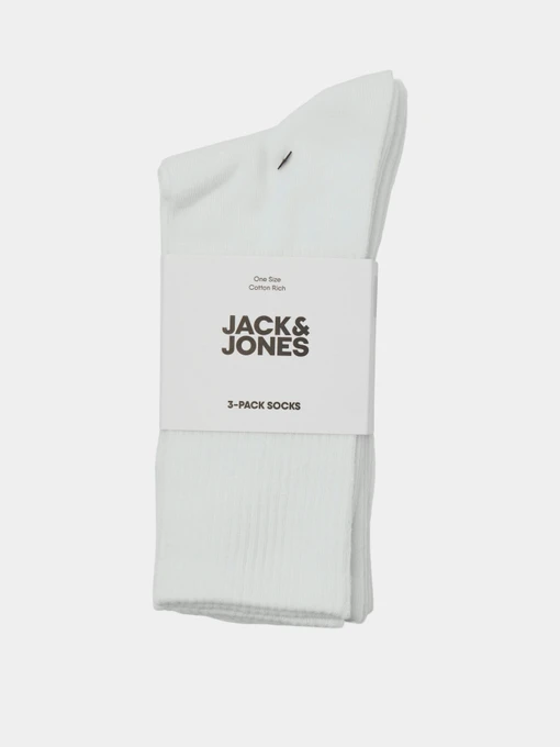 JACK & JONES CHARLES TENNIS SOCK Набір шкарпеток колір білий фото 2