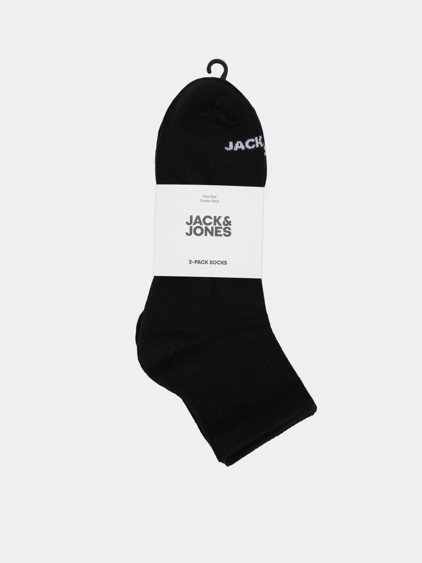 Шкарпетки та гольфи JACK & JONES LUCA SHORT TENNIS SOCKS модель 12280171_Black Black - Black Фото