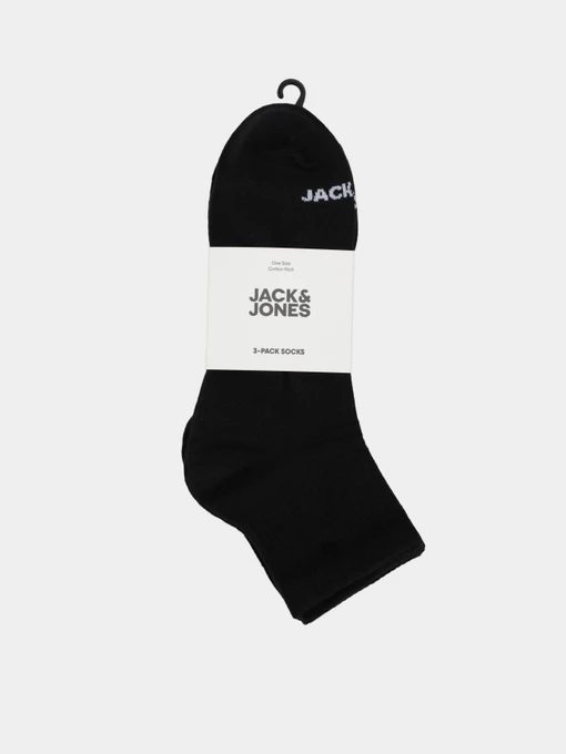 Шкарпетки та гольфи JACK & JONES LUCA SHORT TENNIS SOCKS модель 12280171_Black Black - Black Фото