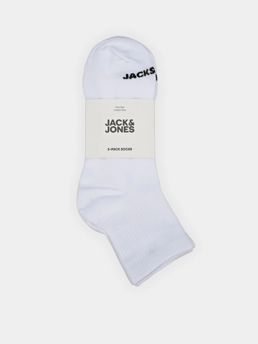 Шкарпетки та гольфи JACK & JONES LUCA SHORT TENNIS SOCKS модель 12280171_White White - White Фото