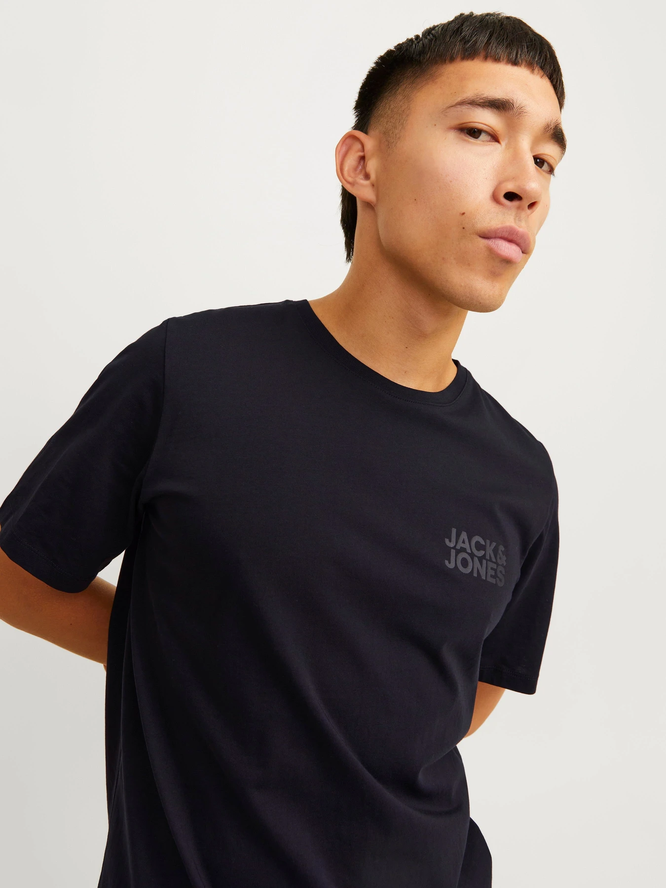 Футболки и поло JACK & JONES CORP LOGO TEE модель 12151955_Black Small Print/Black Футболки и поло JACK & JONES CORP LOGO TEE модель 12151955_Black Small Print/Black Фото