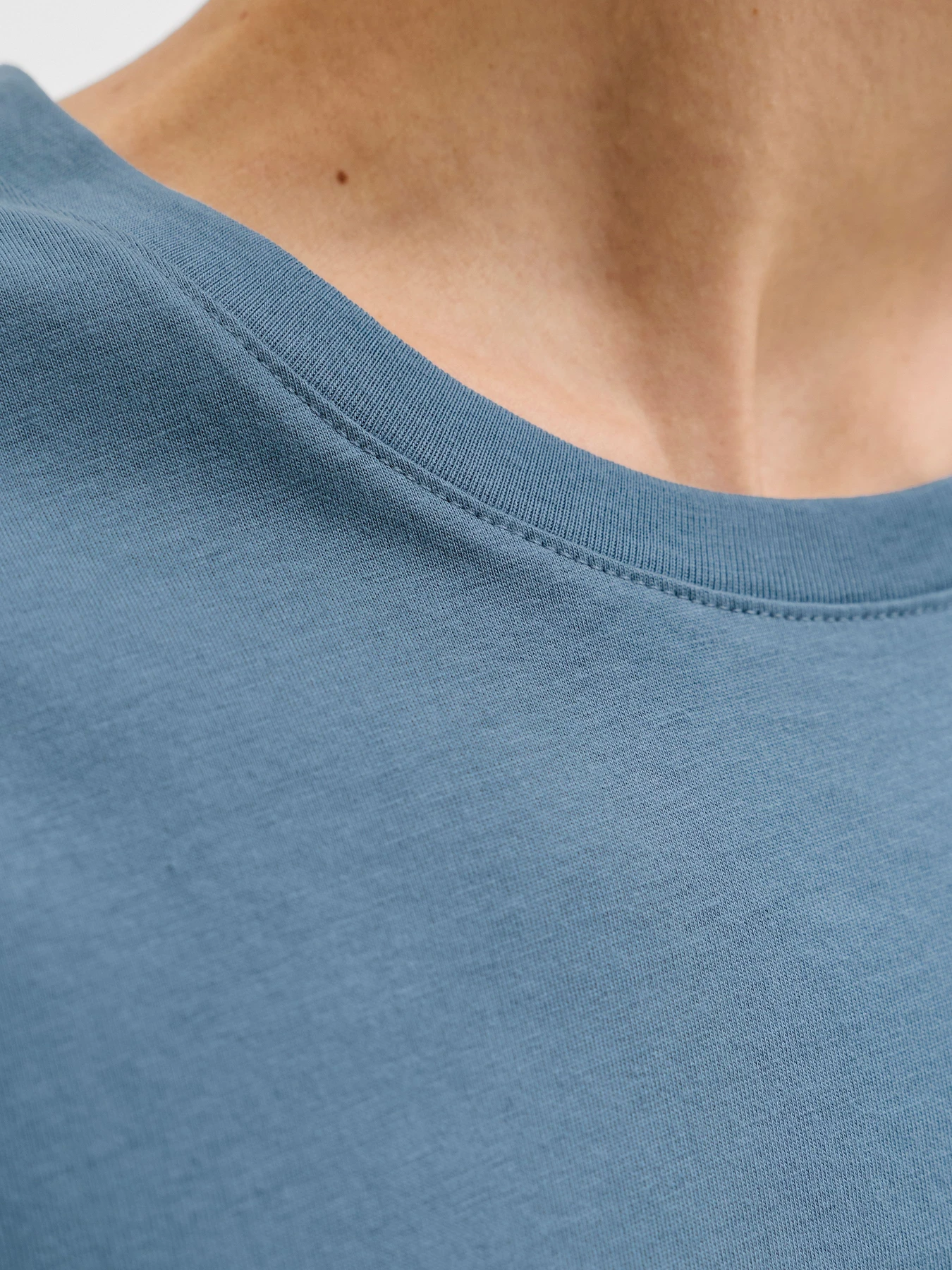 Футболки и поло JACK & JONES ORGANIC BASIC TEE модель 12156101_Blue Mirage Футболки и поло JACK & JONES ORGANIC BASIC TEE модель 12156101_Blue Mirage Фото