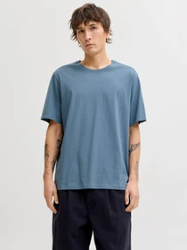 Футболки и поло JACK & JONES ORGANIC BASIC TEE модель 12156101_Blue Mirage Фото