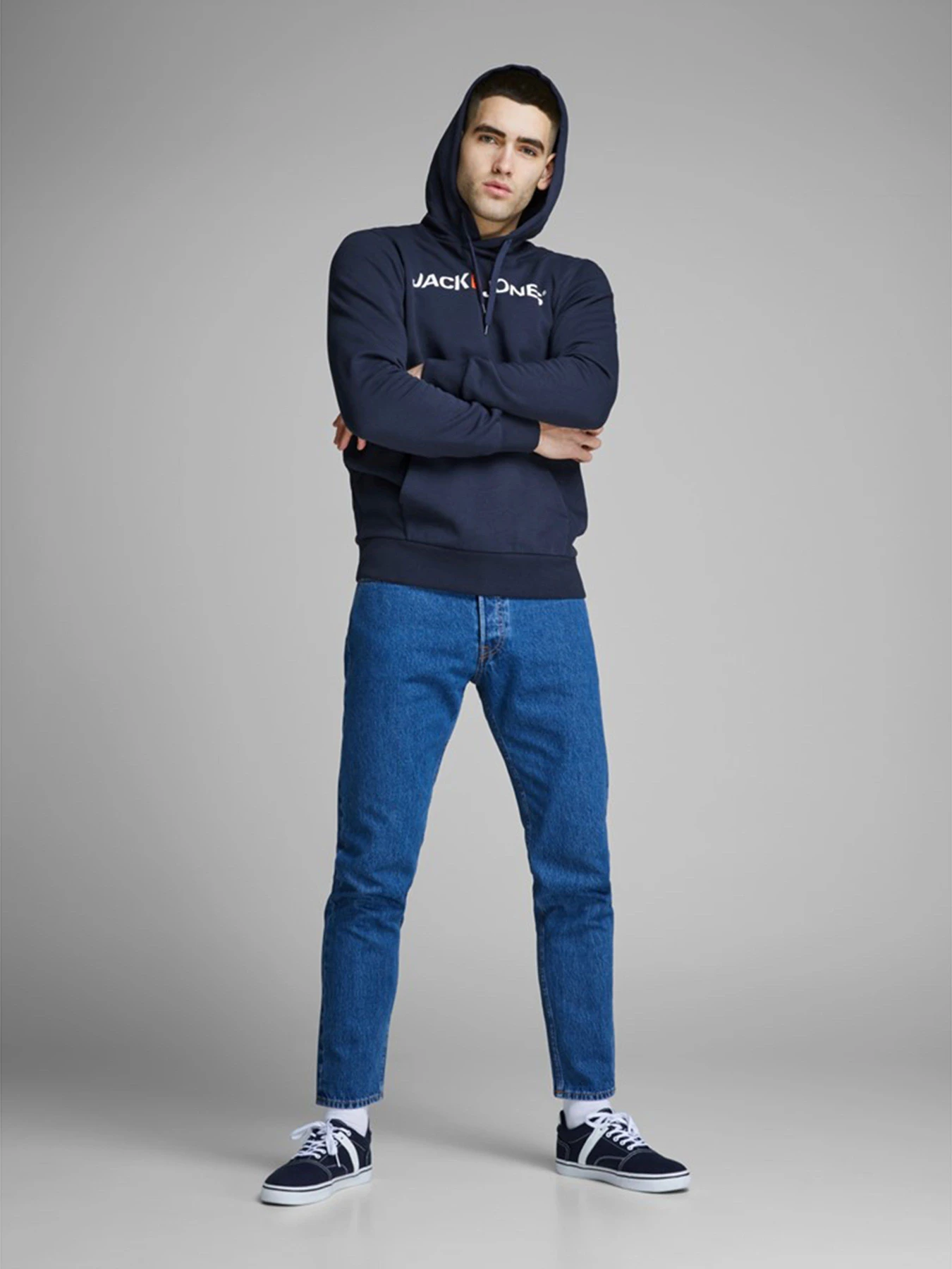 Худі та світшоти JACK & JONES модель 12137054_Navy Blazer Худі та світшоти JACK & JONES модель 12137054_Navy Blazer Фото