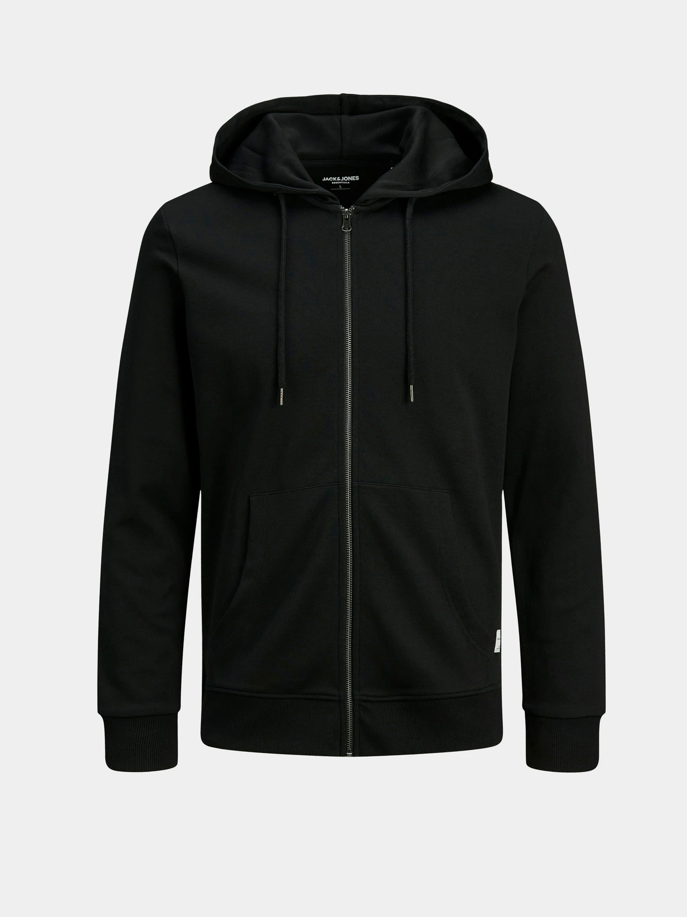 Худи и свитшоты JACK & JONES BASIC SWEAT ZIP HOOD модель 12181901_Black REG Худи и свитшоты JACK & JONES BASIC SWEAT ZIP HOOD модель 12181901_Black REG Фото