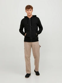 Худи и свитшоты JACK & JONES BASIC SWEAT ZIP HOOD модель 12181901_Black REG Фото