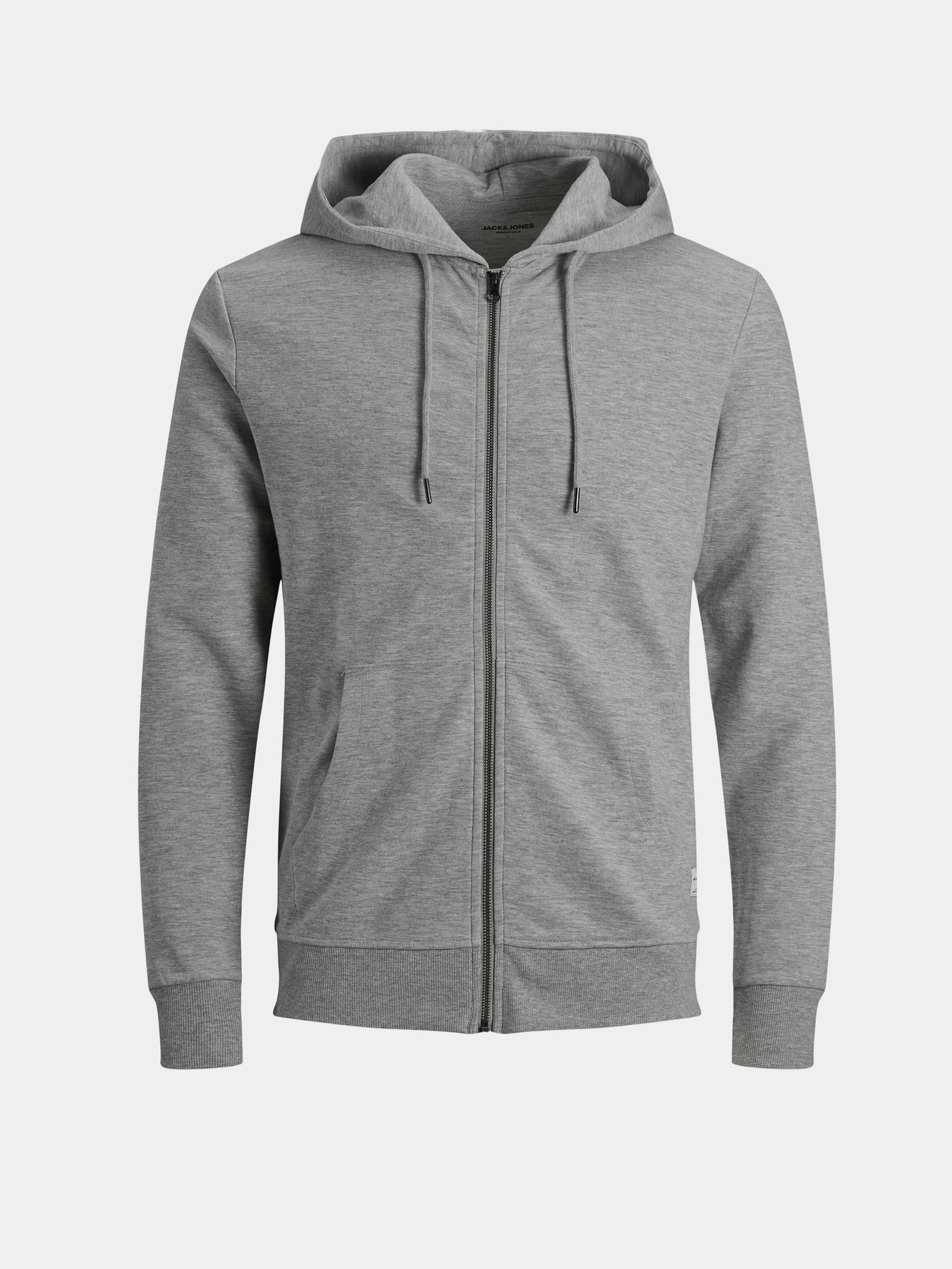 Худи и свитшоты JACK & JONES BASIC SWEAT ZIP HOOD модель 12181901_Light Grey Melange REG Худи и свитшоты JACK & JONES BASIC SWEAT ZIP HOOD модель 12181901_Light Grey Melange REG Фото