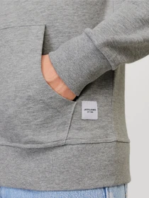 Худи и свитшоты JACK & JONES BASIC SWEAT ZIP HOOD модель 12181901_Light Grey Melange REG Фото