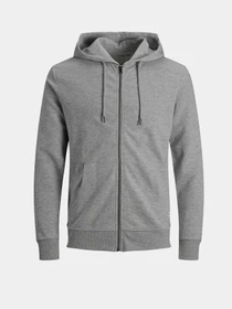 Худи и свитшоты JACK & JONES BASIC SWEAT ZIP HOOD модель 12181901_Light Grey Melange REG Фото