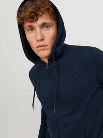 Худи и свитшоты JACK & JONES BASIC SWEAT ZIP HOOD модель 12181901_Navy Blazer REG Фото