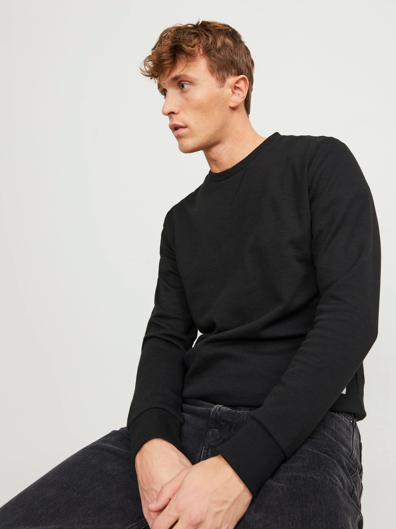 Худі та світшоти JACK & JONES BASIC SWEAT модель 12181903_Black REG Фото