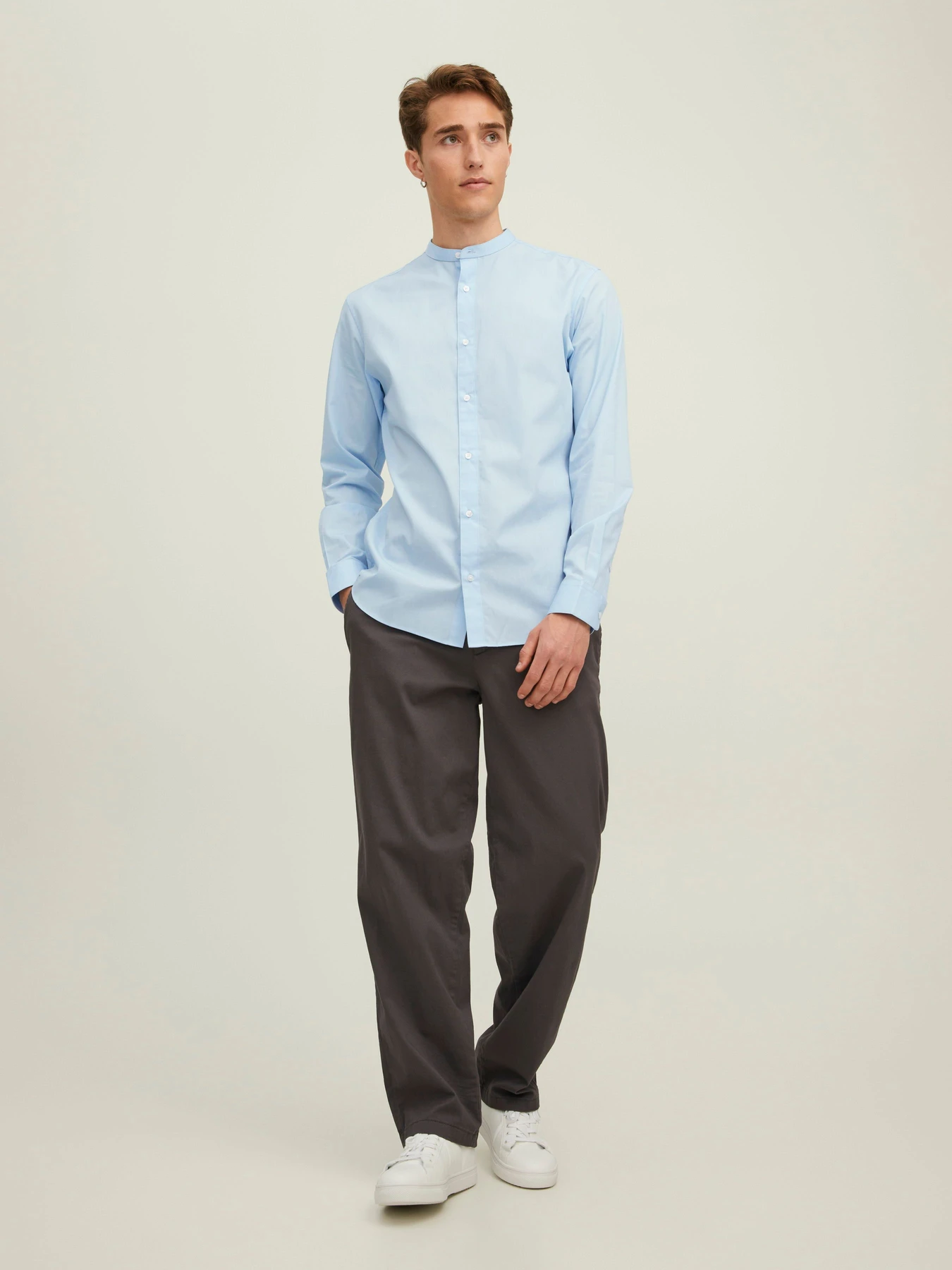 Рубашки JACK & JONES JOE SHIRT модель 12205921_Cashmere Blue Фото