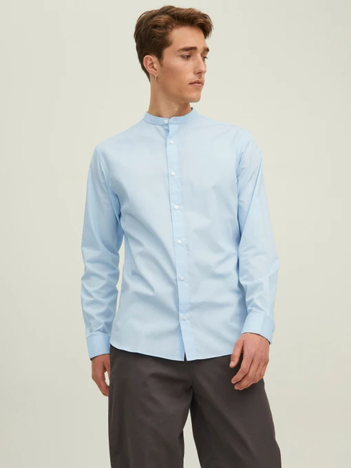 Рубашки JACK & JONES JOE SHIRT модель 12205921_Cashmere Blue Фото