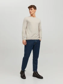 Светри та кардигани JACK & JONES EMIL KNIT модель 12208364_Oatmeal Melange Фото