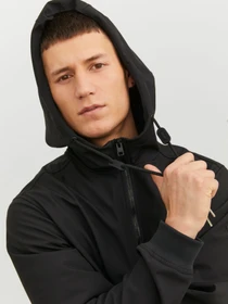 Куртки и дубленки JACK & JONES BASIC SOFTSHELL HOOD модель 12236300_Black Фото