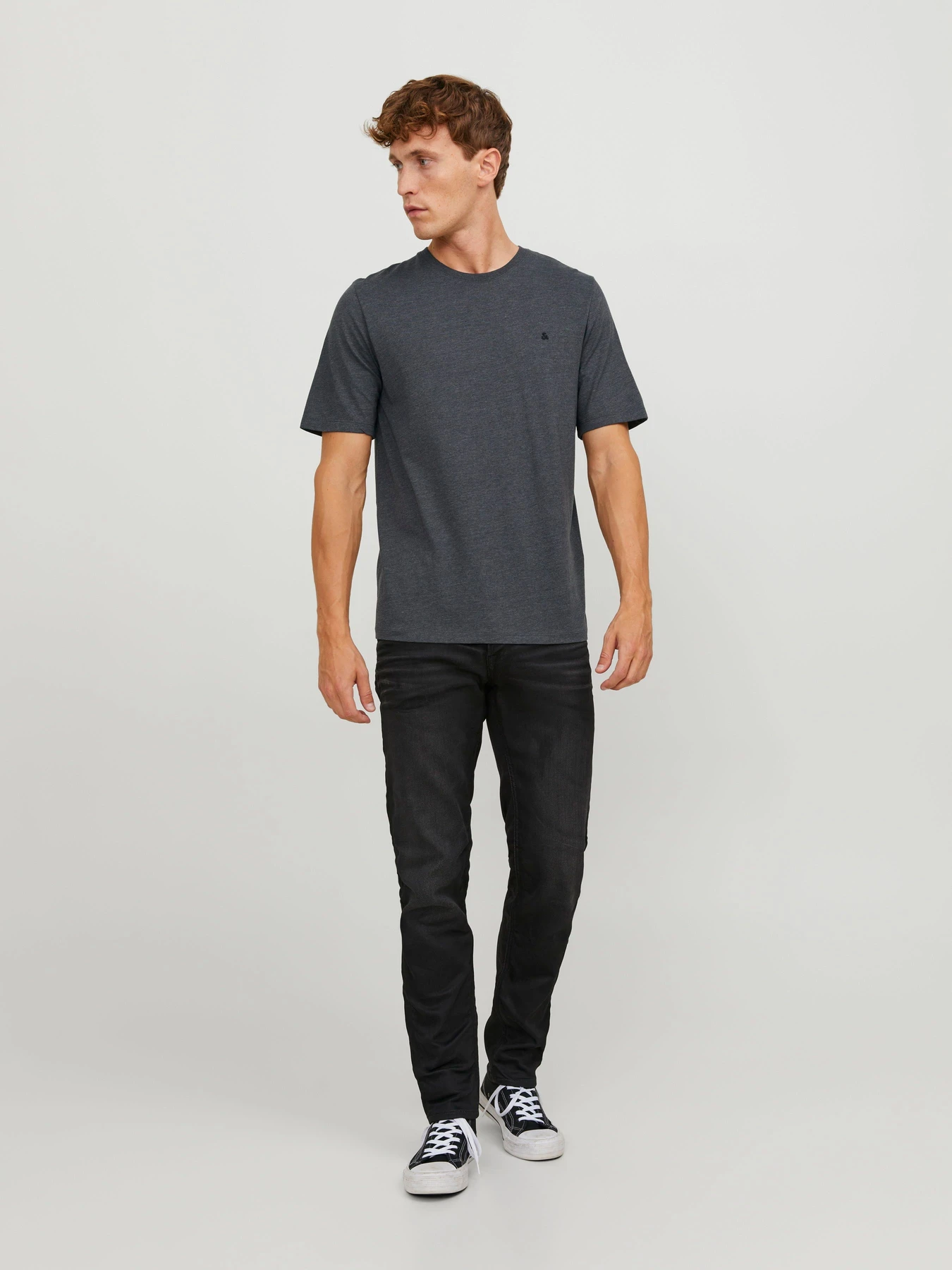 Футболки и поло JACK & JONES STAR JJ TEE модель 12245087_Dark Grey Melange Футболки и поло JACK & JONES STAR JJ TEE модель 12245087_Dark Grey Melange Фото