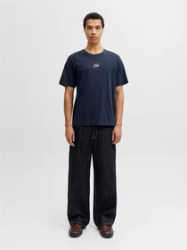 Футболки и поло JACK & JONES CORP GRAPHIC TEE модель 12268415_Navy Blazer Фото