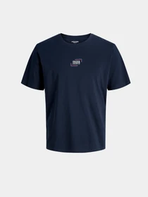 Футболки и поло JACK & JONES CORP GRAPHIC TEE модель 12268415_Navy Blazer Фото